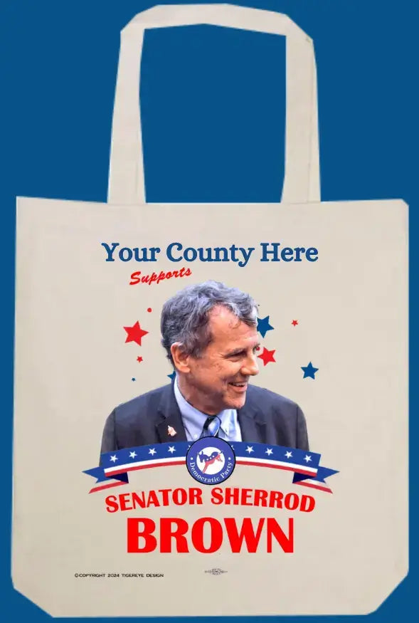 County Tote Bag | Supports Sherrod Brown | Tote Bag