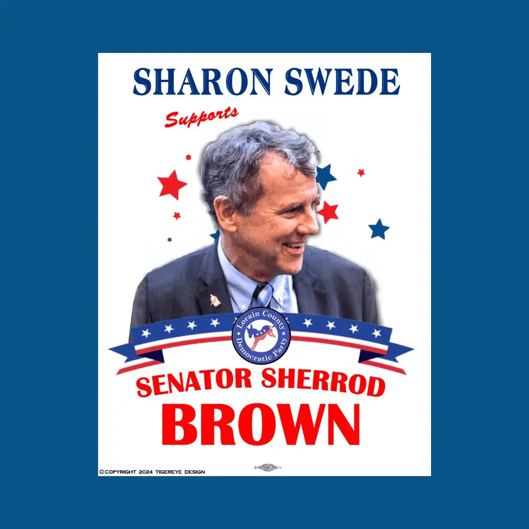 Personalized Sticker | Supports Sherrod Brown | Sticker