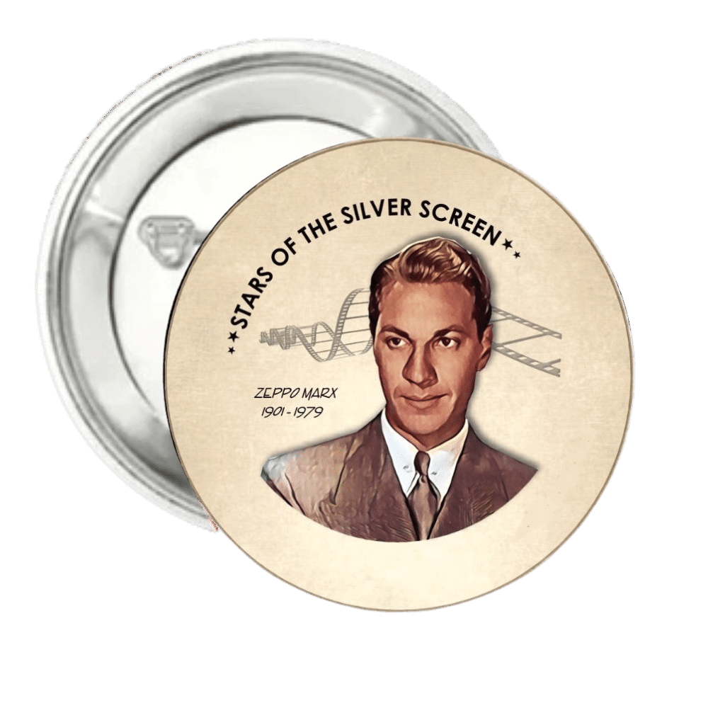 Zeppo Marx | Silver Screen Star | Pin-Back Button