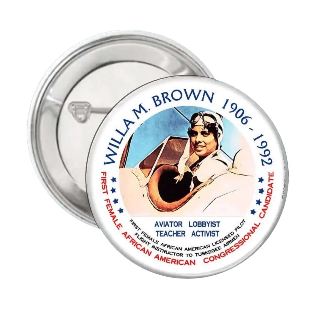 Willa M. Brown - Button