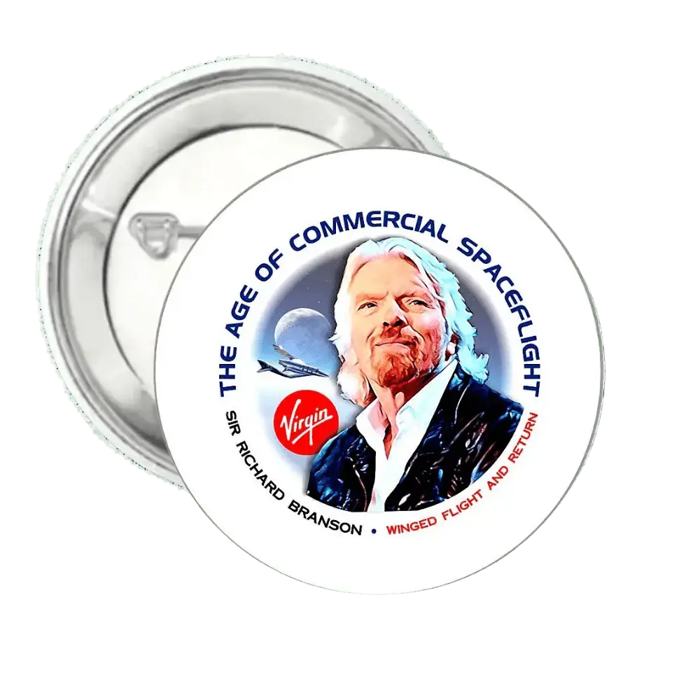 The Age Of Commercial Spaceflight | Pin-Back Button