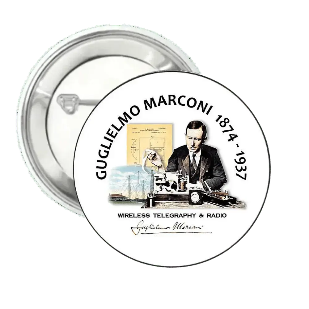 Guglielmo Marconi| Pin-Back Button