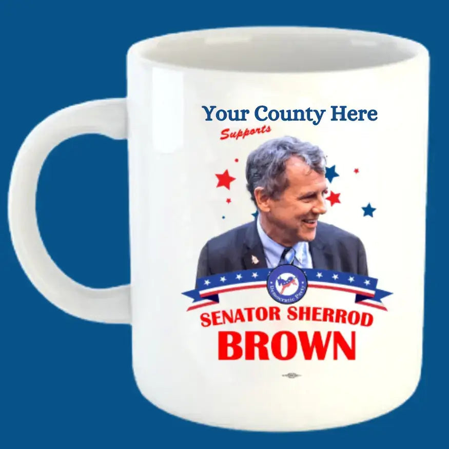 County Mug | Supports Sherrod Brown | Mugs
