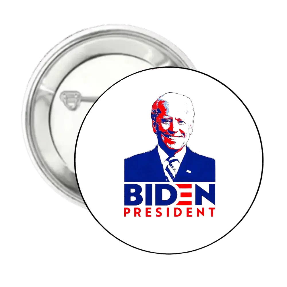 Biden President | Logo | Pin-Back Buttons