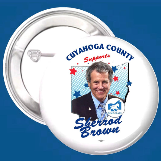 County or Personalized Buttons | Supports Sherrod Brown | Button