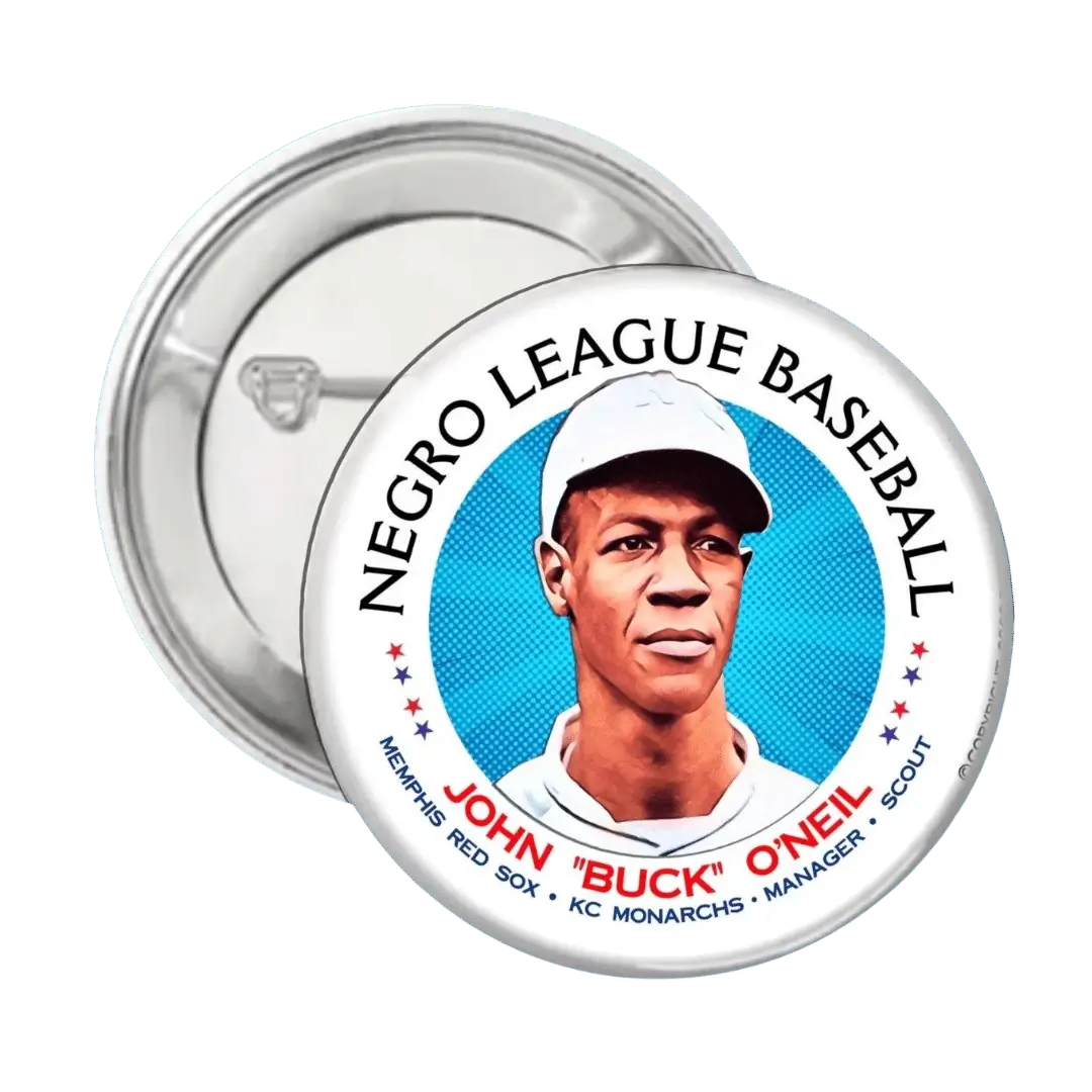 John "Buck" O'Neil - Negro League Baseball - Button