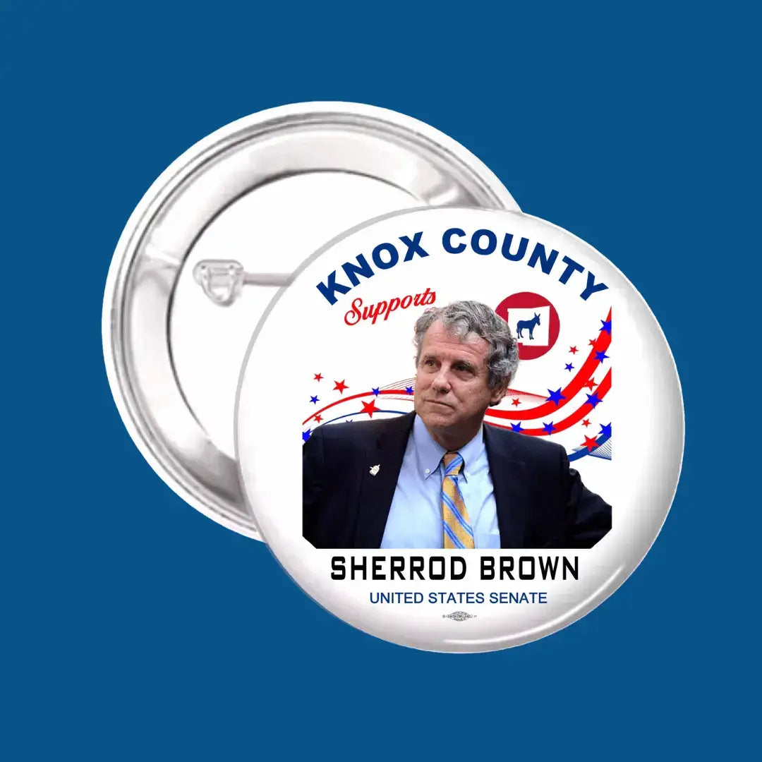 County or Personalized Buttons | Supports Sherrod Brown | Button