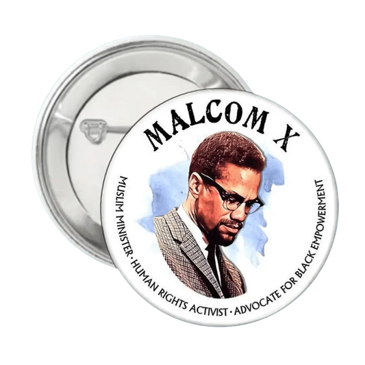 Malcom X - Button