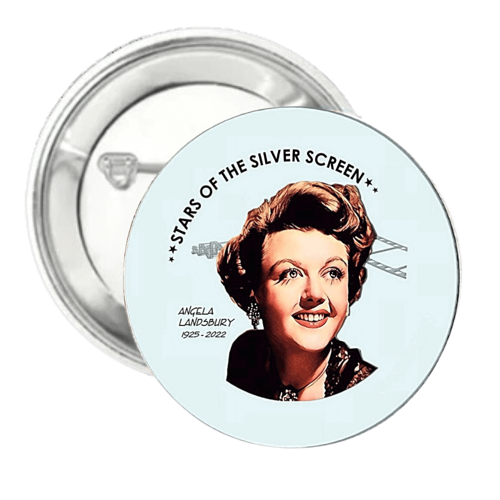 Angela Landsbury | Silver Screen Star | Pin-Back Button