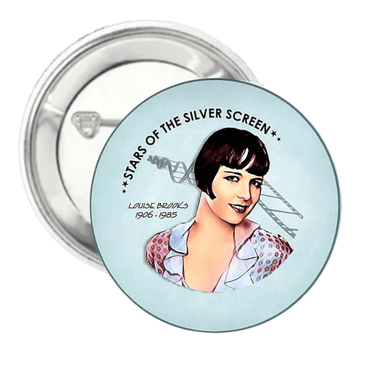 Louise Brooks | Silver Screen Star | Pin-Back Button