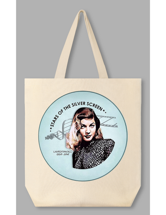 Lauren Bacall | Silver Screen Actress | Tote Bag