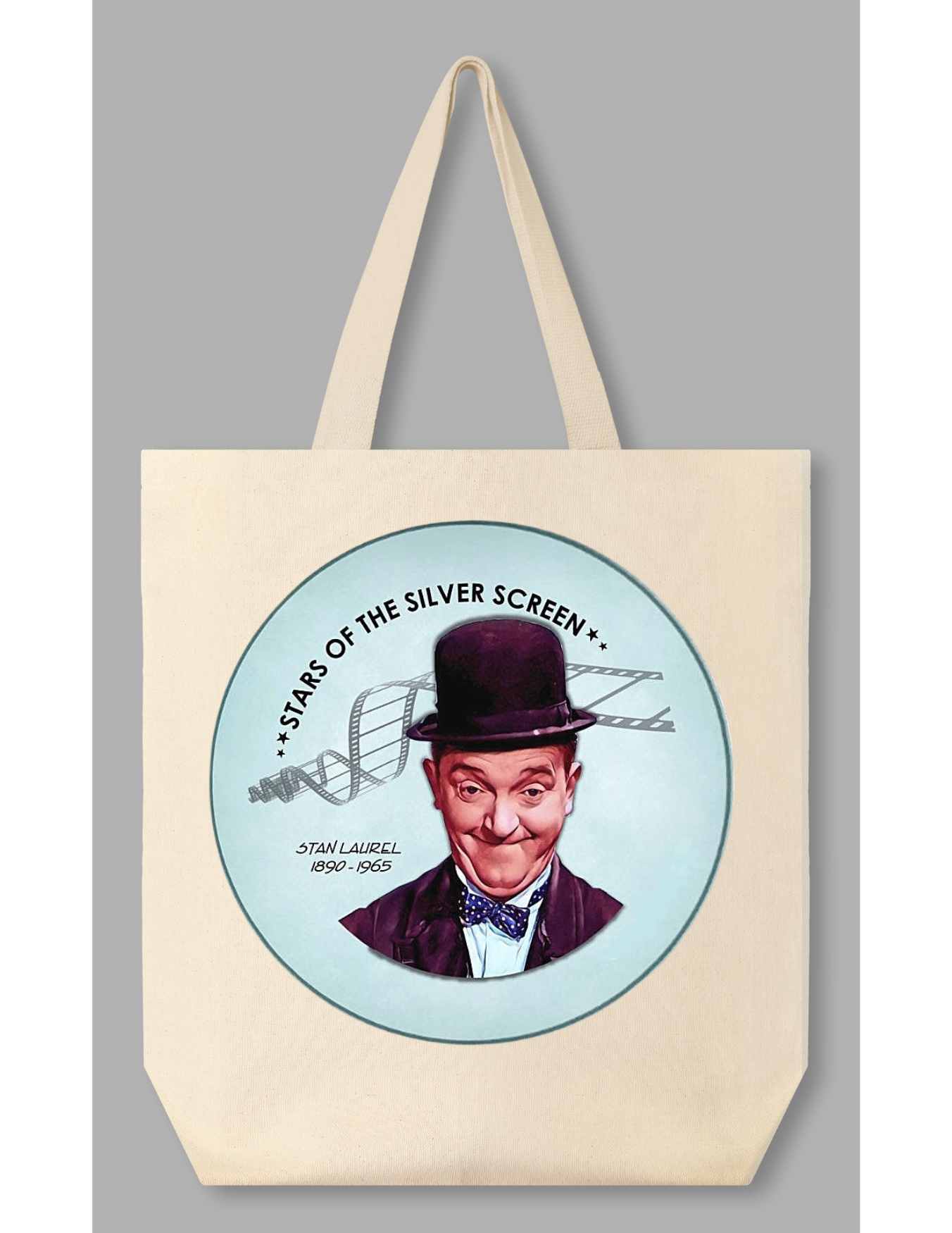 TOTE BAG of choice includes our 19 Silver Screen Button set