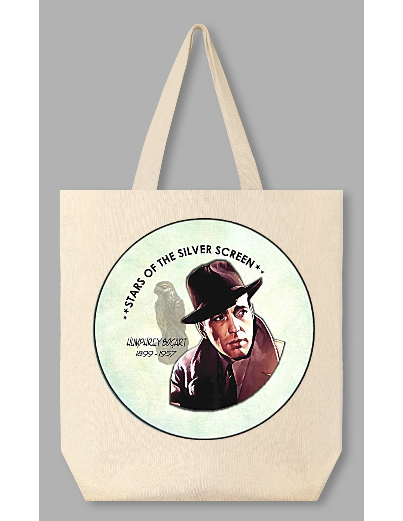 TOTE BAG of choice includes our 19 Silver Screen Button set