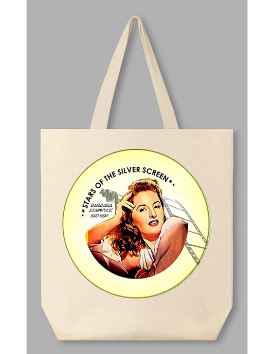 Barbara Stanwyck | Silver Screen Star | Tote Bag