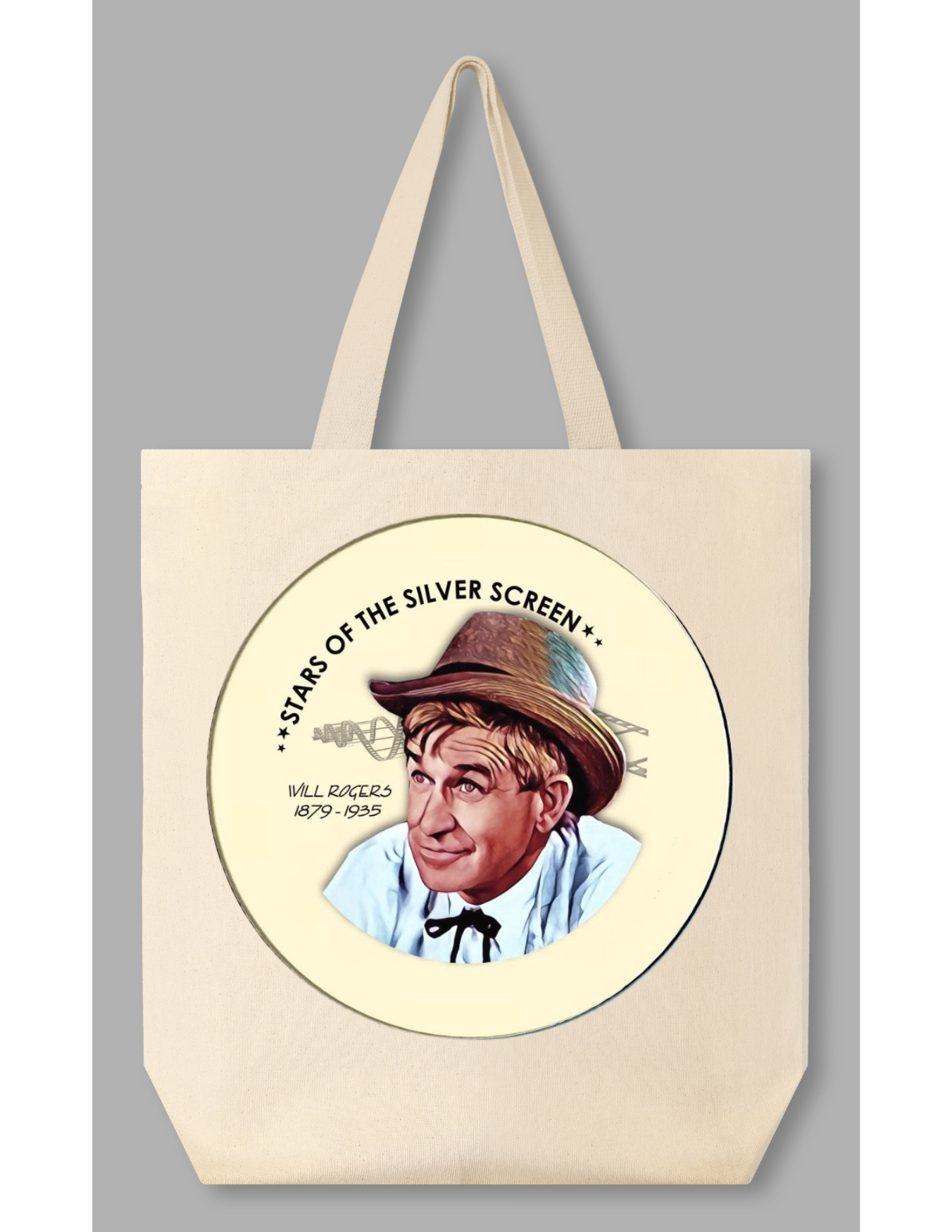 TOTE BAG of choice includes our 19 Silver Screen Button set