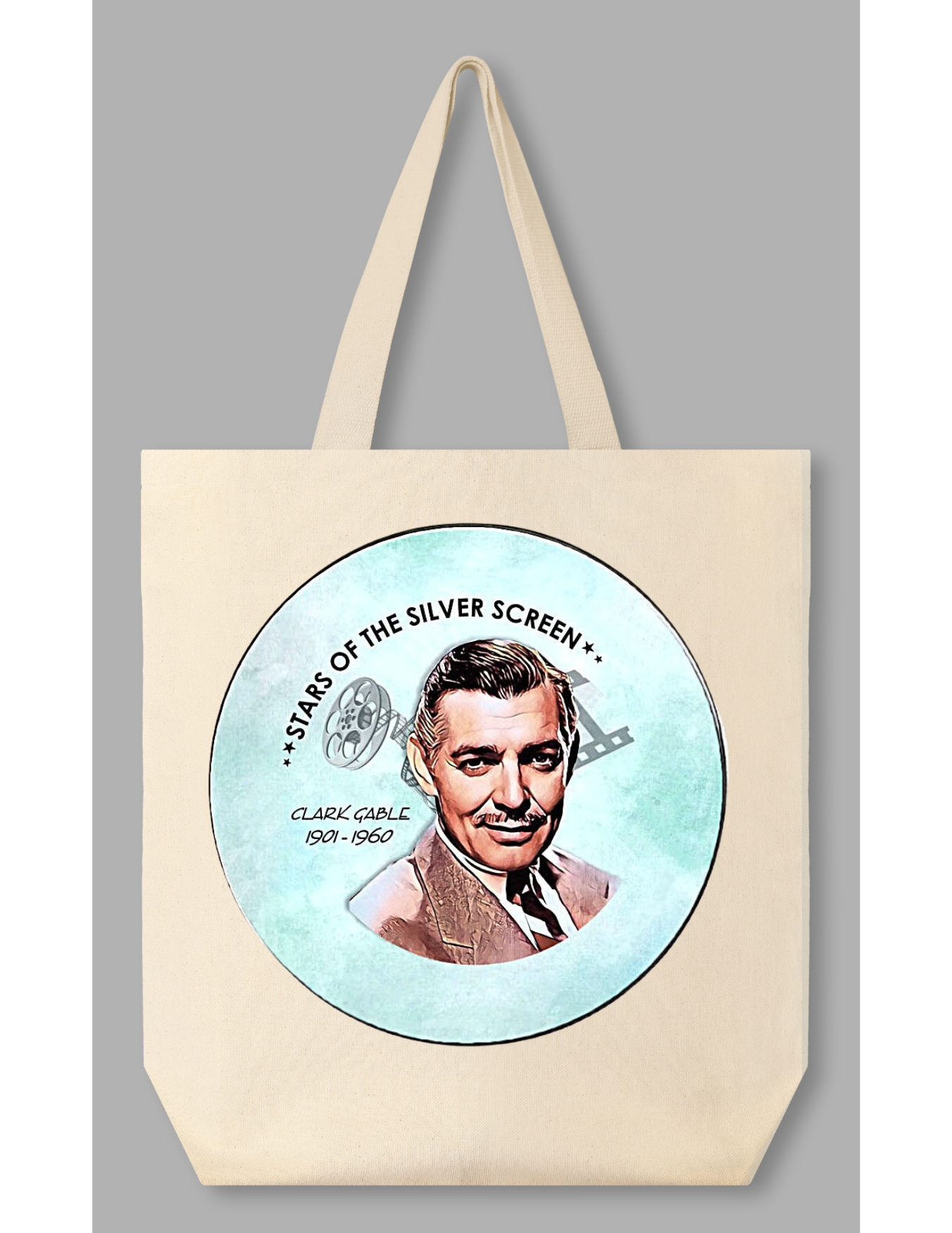 TOTE BAG of choice includes our 19 Silver Screen Button set