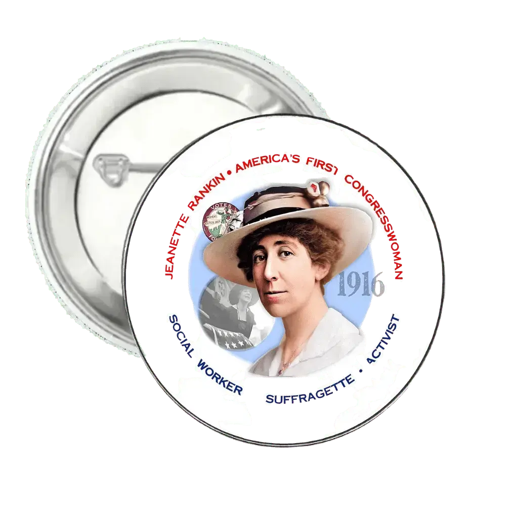 Jeanette Rankin | Pin-Back Button
