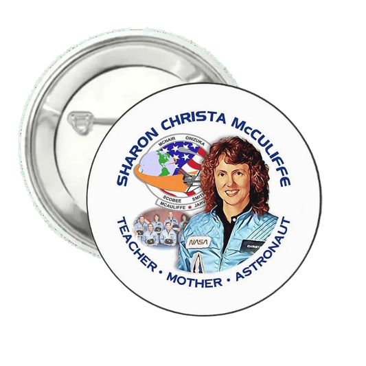 Astronaut Sharon Christa McCuliffe  | Pin-Back Button