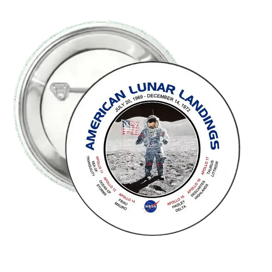 American Lunar Landings | Pin-Back Button