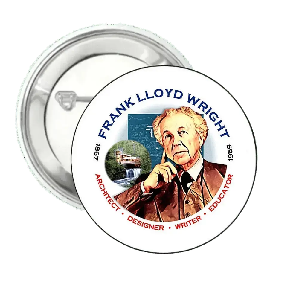 Frank Lloyd Wright | Pin-Back Button