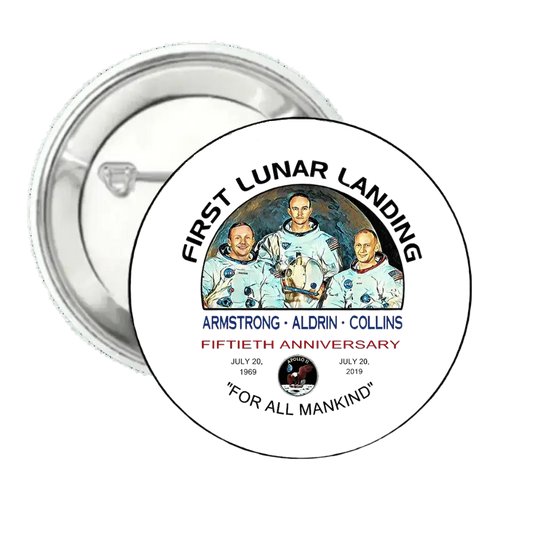 First Lunar Landing | Pin-Back Button