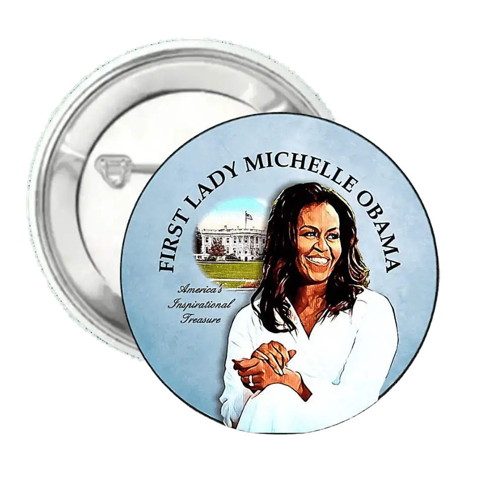 First Lady Michelle Obama | Author & Educator | Pin-Back Button