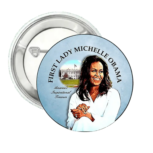 First Lady Michelle Obama | Author & Educator | Pin-Back Button