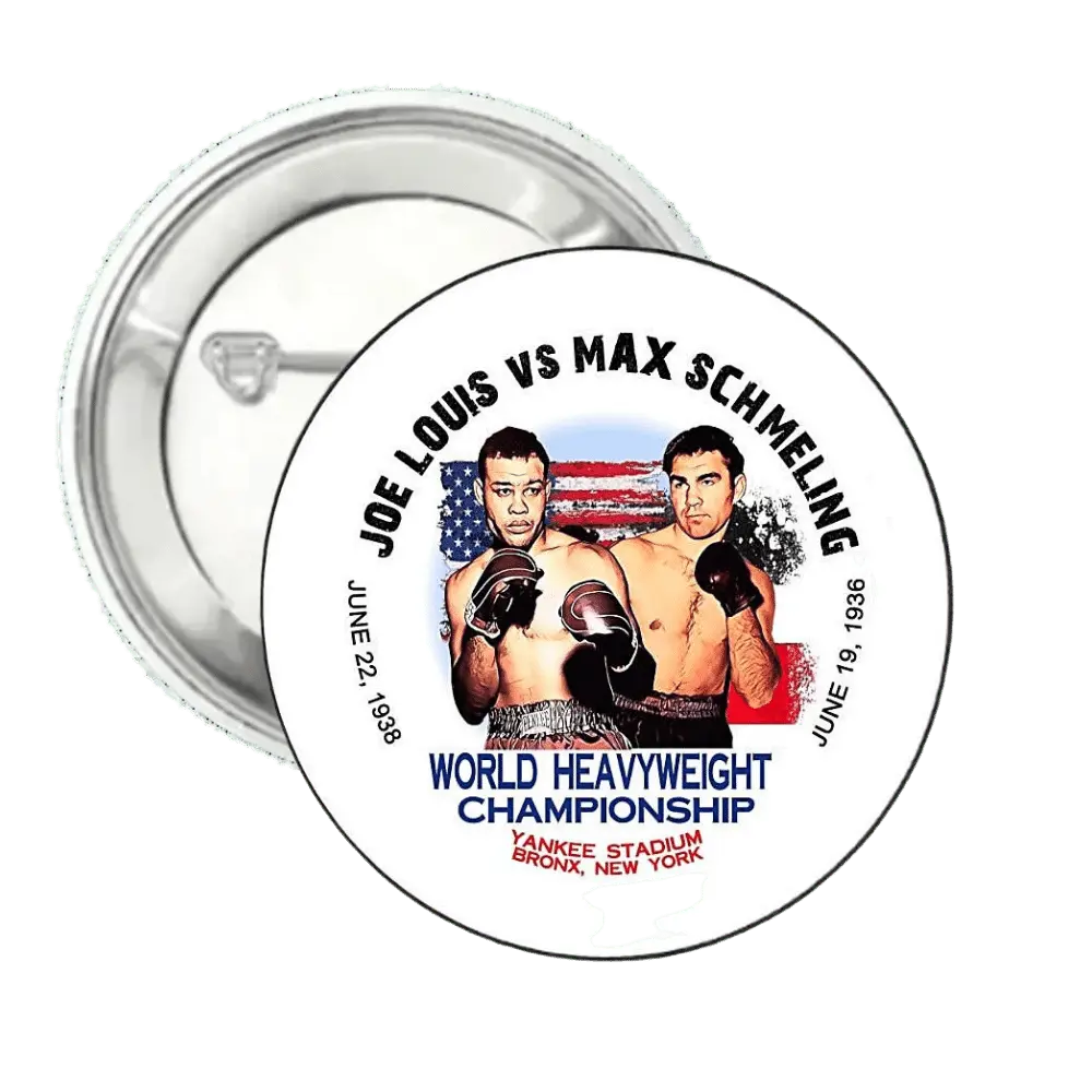 Joe Louis Vs Max Schmeling | Pin-Back Button