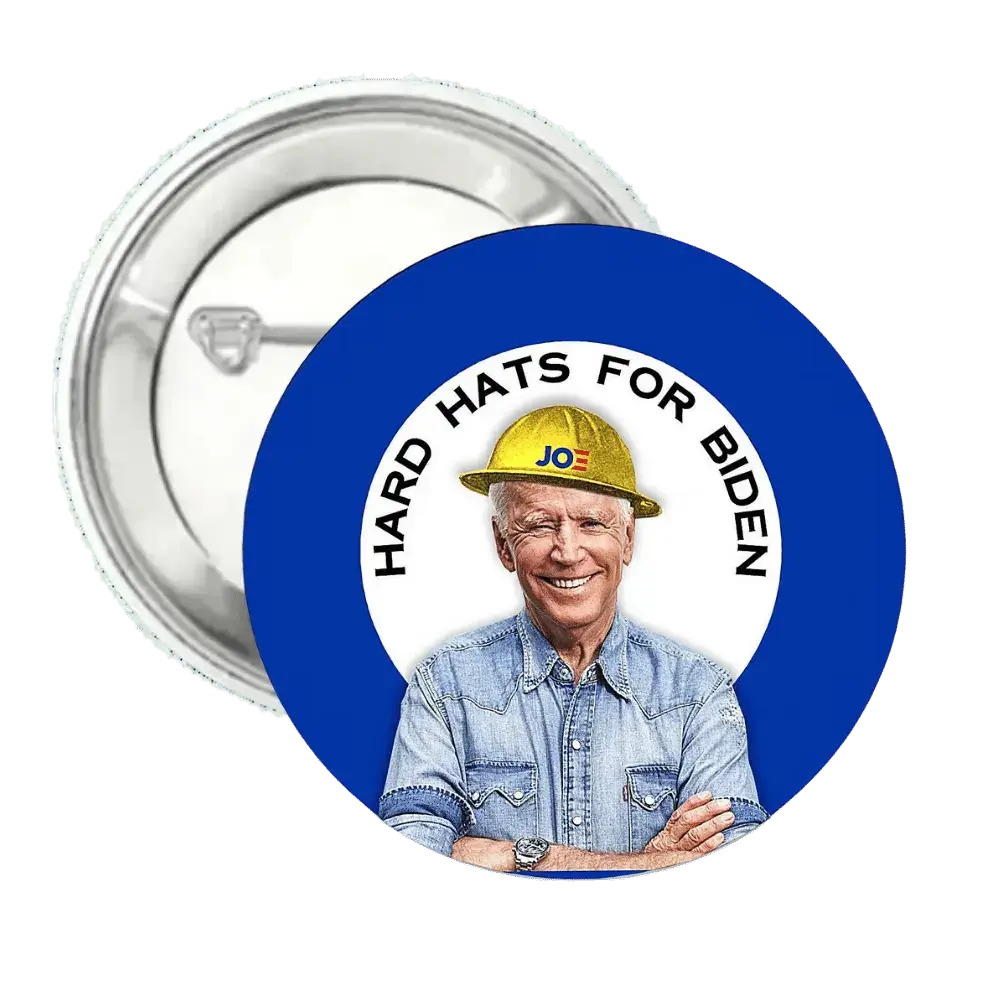 Hard Hats for Biden | Logo | Pin-Back Buttons