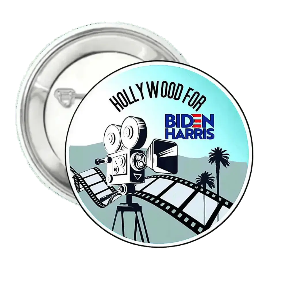 Hollywood for Biden | Logo | Pin-Back Buttons