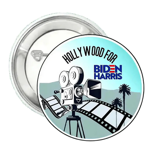 Hollywood for Biden | Logo | Pin-Back Buttons