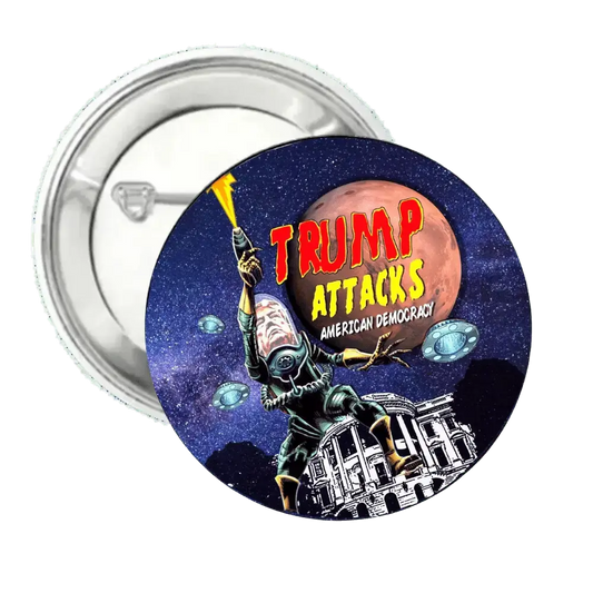 Trump Attacks | Logo | Pin-Back Buttons