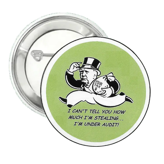 Monopoly Audit Trump | Logo | Pin-Back Buttons